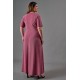 Φόρεμα lurex μάξι κρουαζέ peach pink Φόρεμα lurex μάξι κρουαζέ peach pink