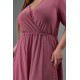 Φόρεμα lurex μάξι κρουαζέ peach pink Φόρεμα lurex μάξι κρουαζέ peach pink
