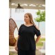 Μπλούζα viscose διπλή τιράντα κοντό μανίκι μαύρη Μπλούζα viscose διπλή τιράντα κοντό μανίκι μαύρη