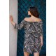Σορτσάκι σταθερή viscose με λάστιχο  γραμμές ασπρόμαυρο