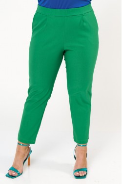 Παντελόνι με πιέτες και τσέπες πράσινο