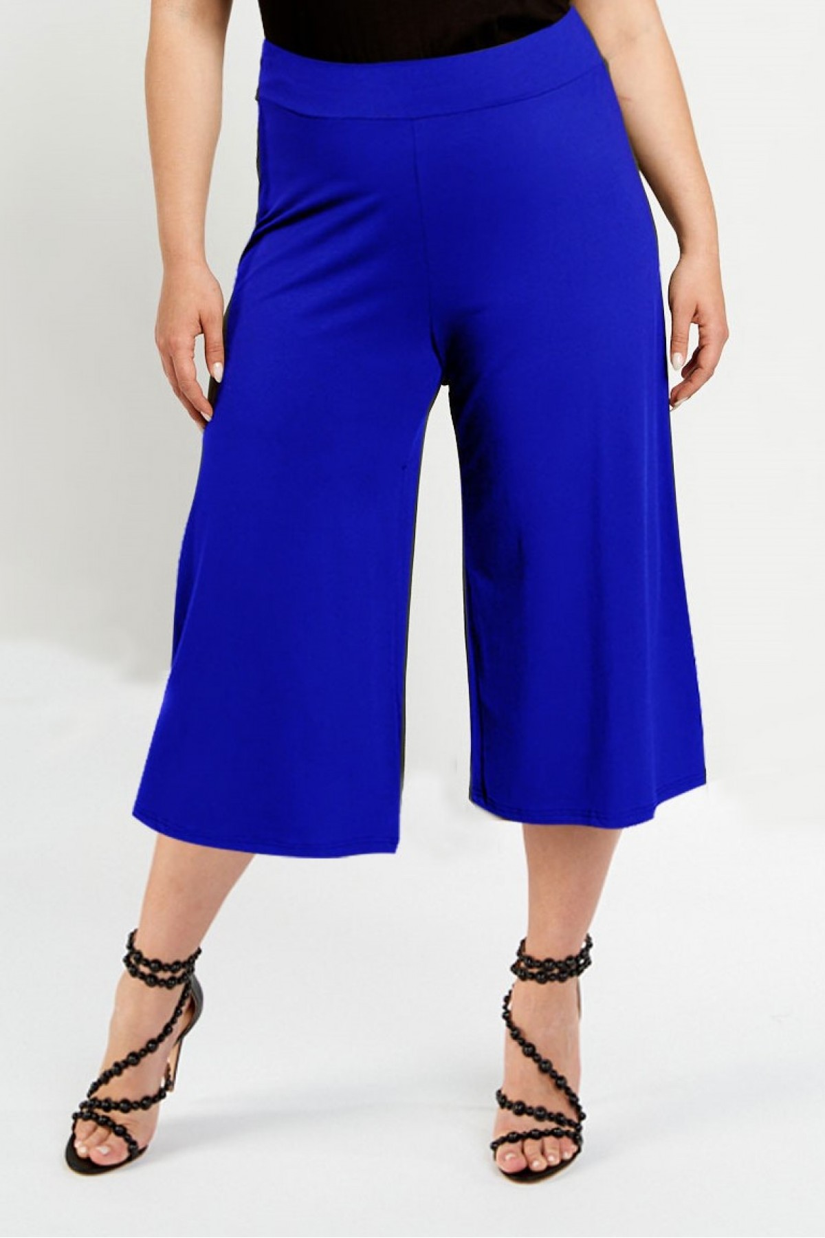 Ζιπ παντελόνα 3/4 viscose σε ρουά