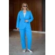 Κοστούμι ανορθωτικό σακάκι με δύο κουμπιά και παντελόνι γαλάζιο
