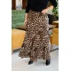 Φούστα μάξι οχτώ φύλλα κλος λεοπάρ ανοιχτό Φούστα μάξι οχτώ φύλλα κλος λεοπάρ ανοιχτό
