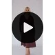 Φόρεμα midi Viscose ελαστική μακρύ μανίκι κόμπος καφέ Φόρεμα midi Viscose ελαστική μακρύ μανίκι κόμπος καφέ