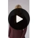 Φόρεμα μάξι Viscose ελαστική μακρύ μανίκι κόμπος καφέ Φόρεμα μάξι Viscose ελαστική μακρύ μανίκι κόμπος καφέ