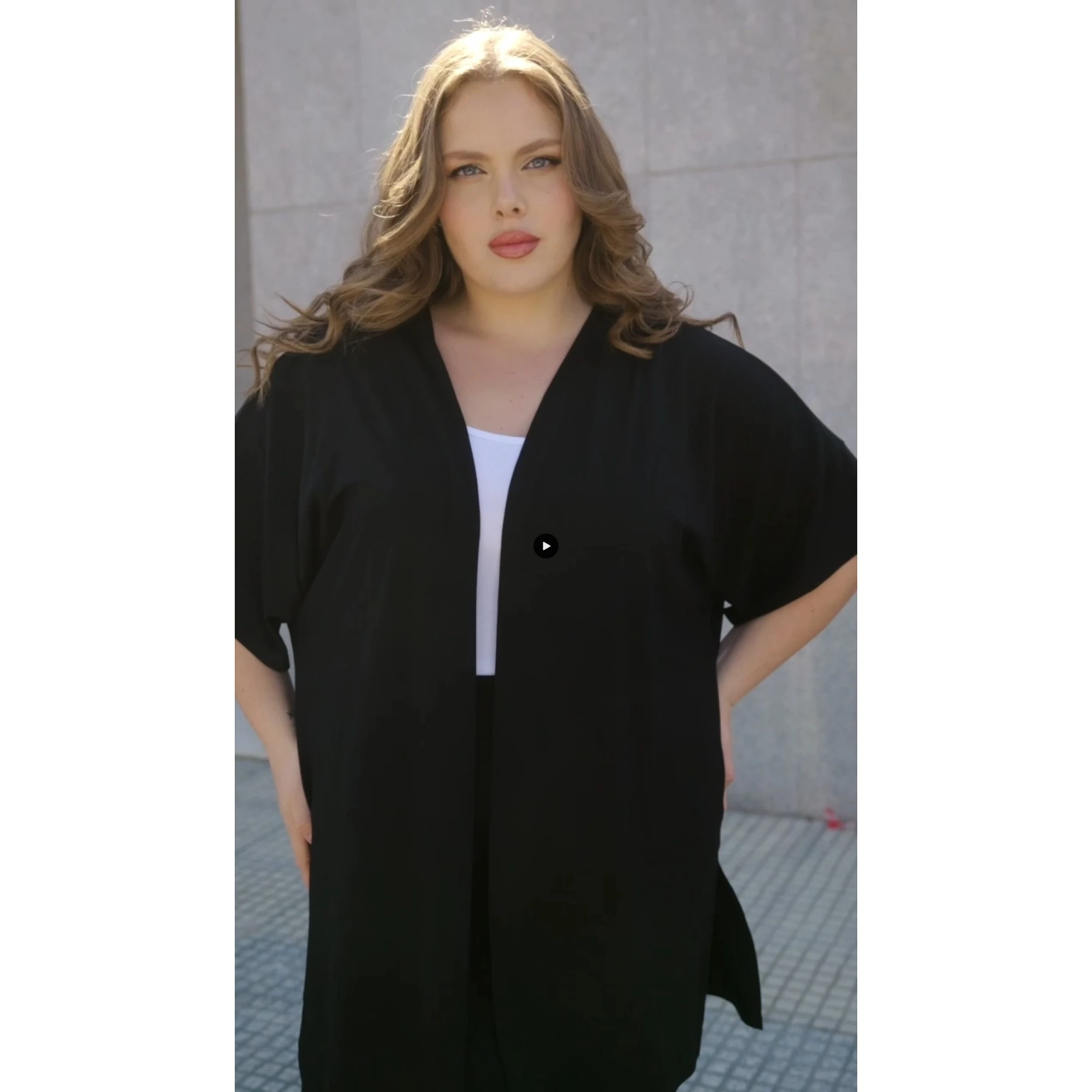 Κιμονό viscose μαύρο Κιμονό viscose μαύρο