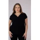 Μπλούζα ντραπέ μαύρη