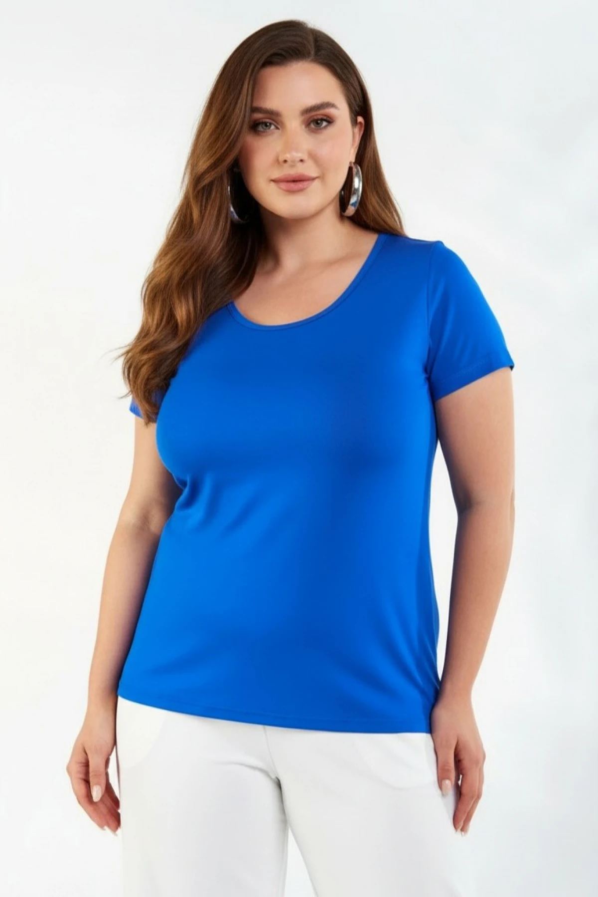 Μπλούζα viscose ελαστική basic ρουά