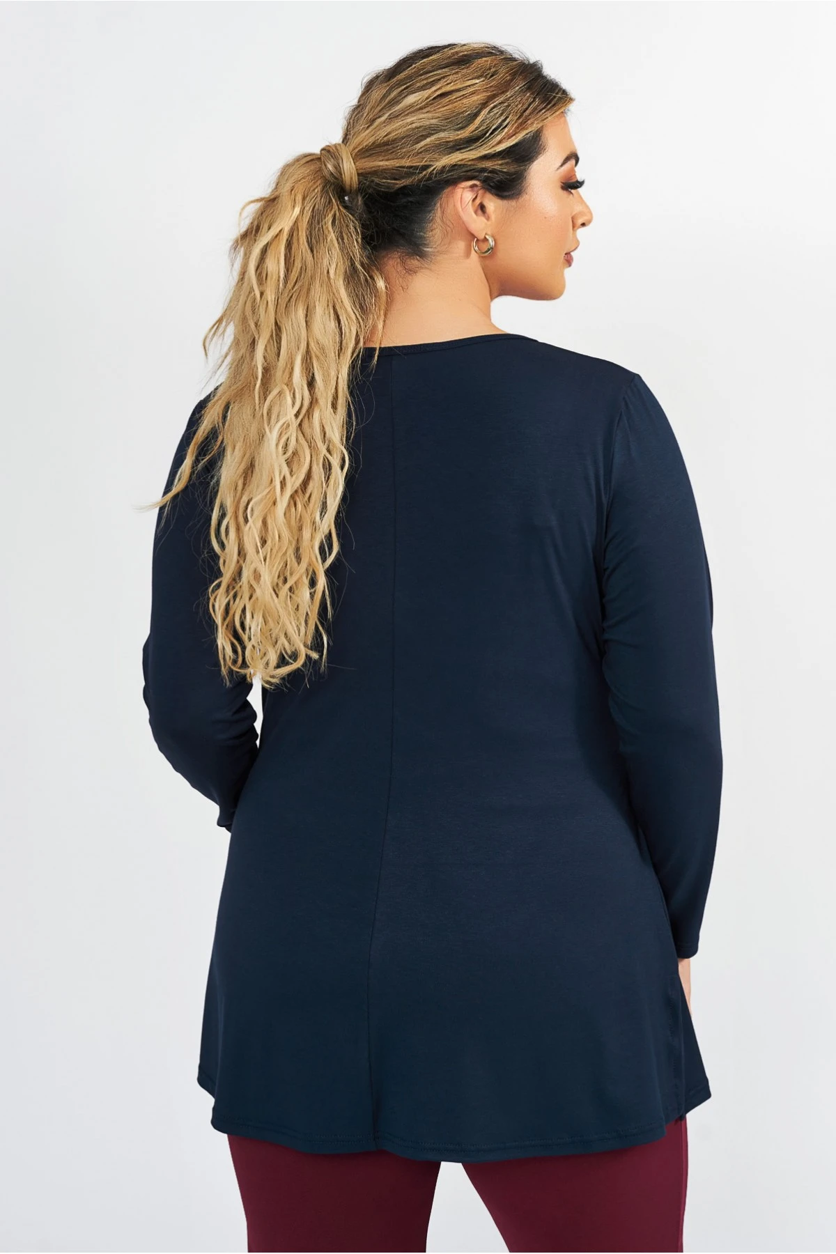 Μπλούζα viscose ελαστική κόμπος μπλε Μπλούζα viscose ελαστική κόμπος μπλε