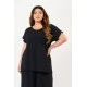 Μπλούζα τσαλακωτή μαύρη