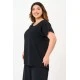 Μπλούζα τσαλακωτή μαύρη