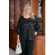 Μπλούζα με zig zag παγιέτα μακρύ μανίκι μαύρη