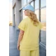 Μπλούζα φόρμας κοντό μανίκι κίτρινη