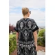 Μπλούζα resort rayon V ραπόρτο μαύρη