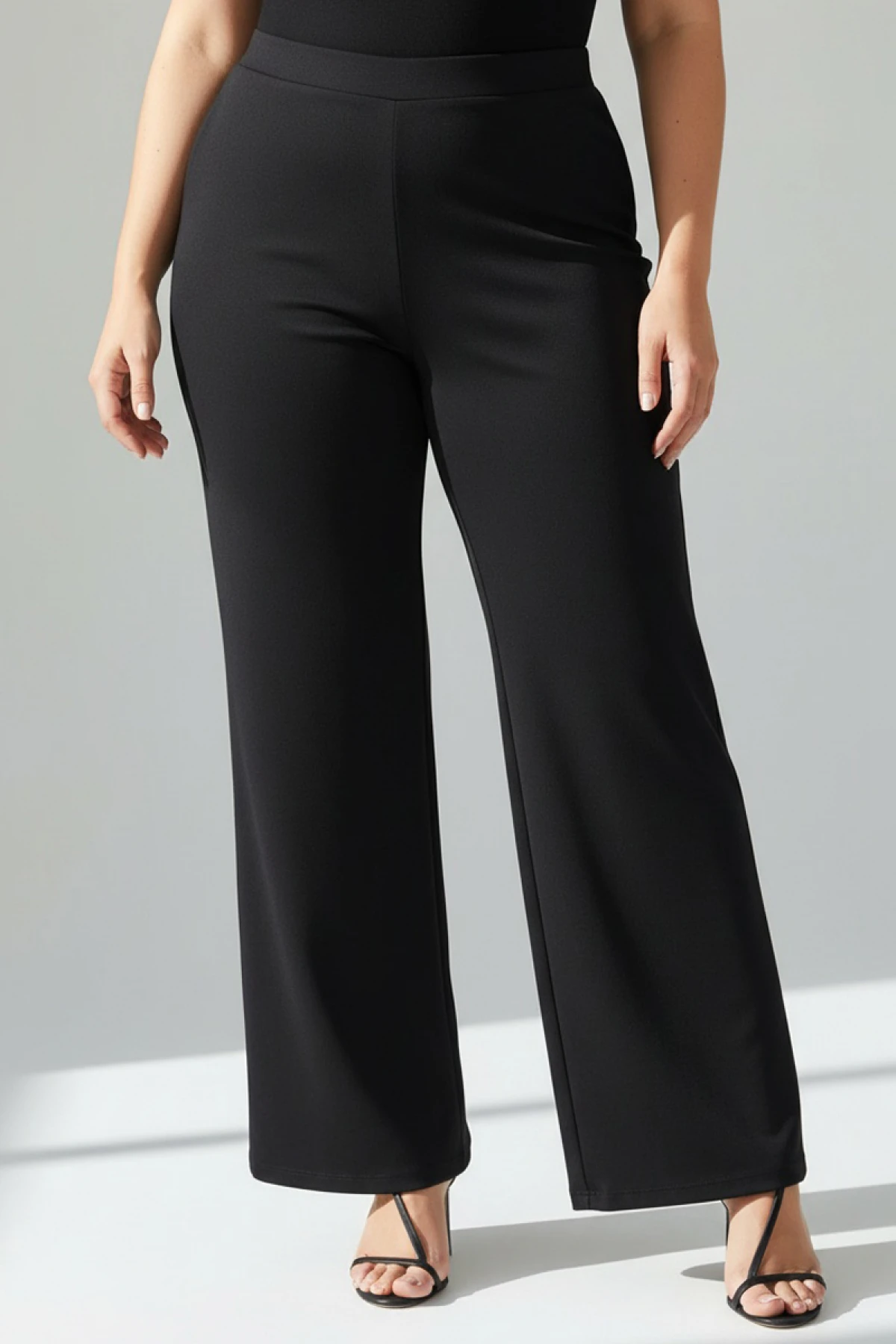 Παντελόνα κρεπ μαύρη