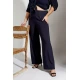 Παντελόνα viscose μπλε σκούρο