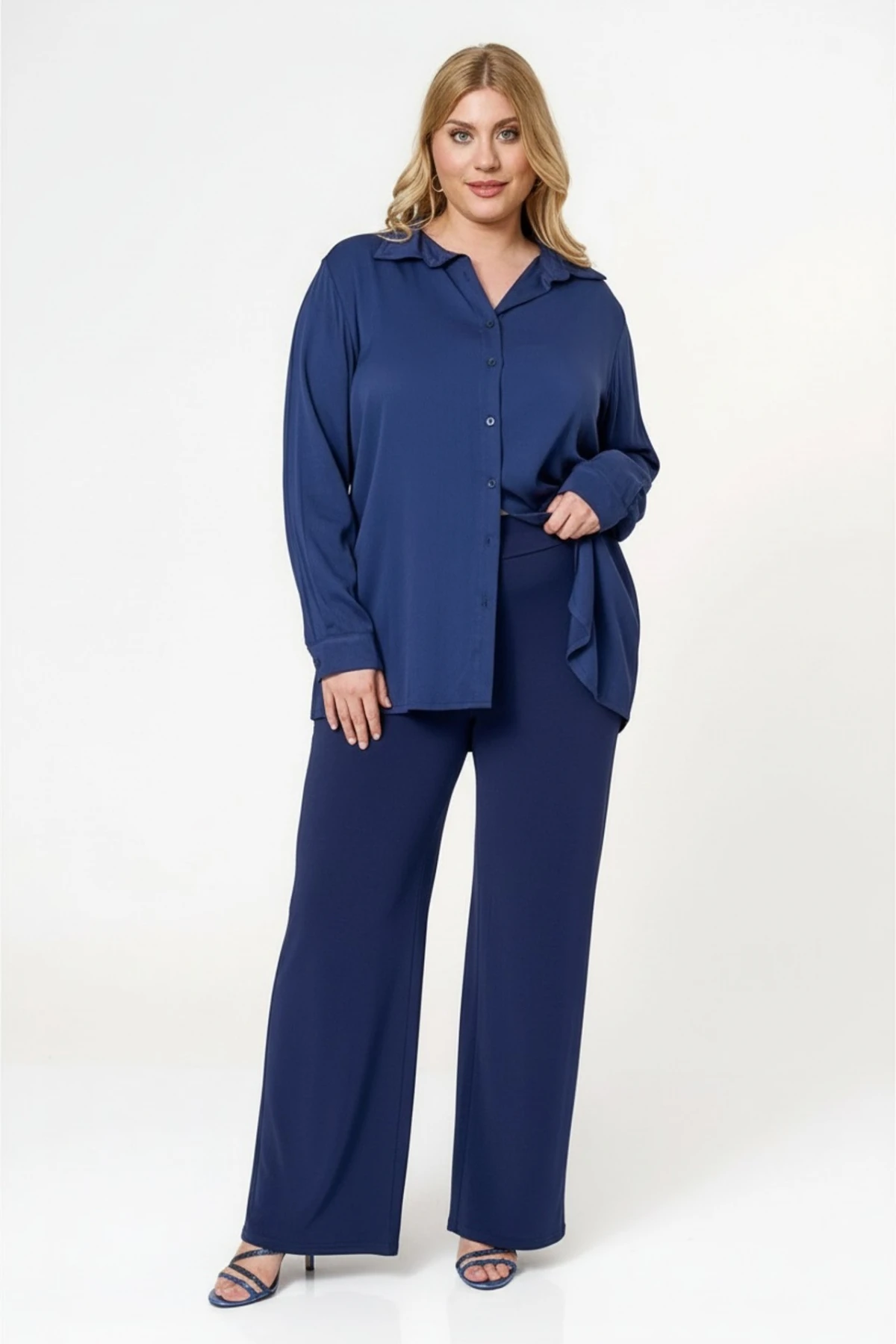 Παντελόνα jersey μπλε