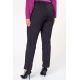 Παντελονοκολάν ριγέ σε ελαστικό punto di roma μαύρο με βιολετί ρίγα Παντελονοκολάν ριγέ σε ελαστικό punto di roma μαύρο με βιολετί ρίγα