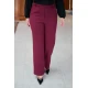 Παντελόνα ανορθωτική με τσέπες και θηλύκια μπορντό