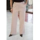Παντελόνα ανορθωτική με τσέπες και θηλύκια μπεζ