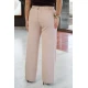 Παντελόνα ανορθωτική με τσέπες και θηλύκια μπεζ