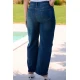 Jean παντελόνι barel με στρας ελαστικό denim