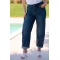Jean παντελόνι barel με στρας ελαστικό denim