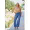 Jean παντελόνι ελαστικό wide leg