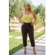 Jean παντελόνι ελαστικό mom fit καφέ
