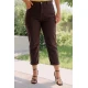 Jean παντελόνι ελαστικό mom fit καφέ