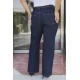 Jean παντελόνι ελαστικό wide leg denim