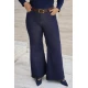 Jean wide leg καμπάνα ελαστική denim