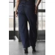 Jean παντελόνι ελαστικό barel με στρας denim