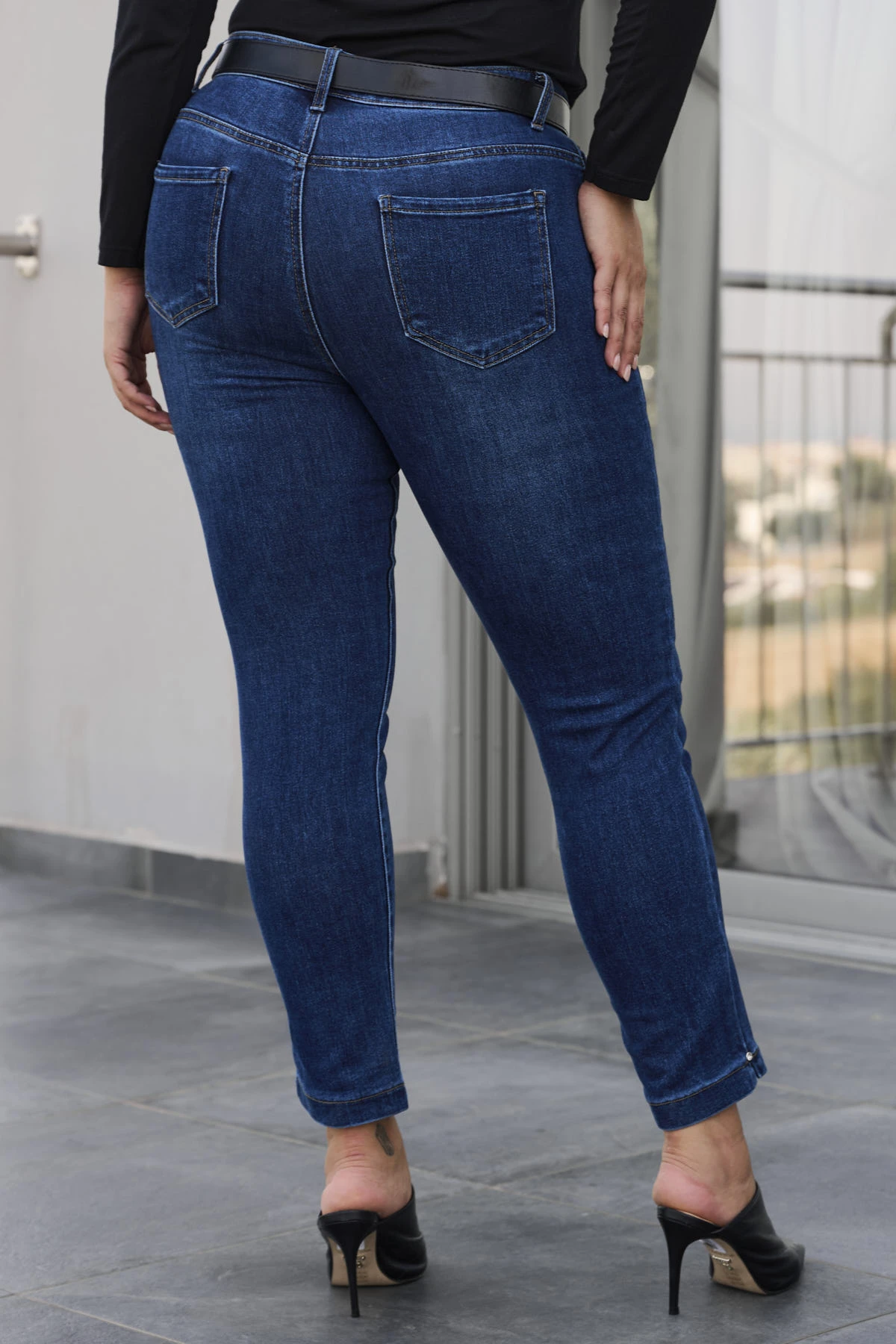 Jean παντελόνι ελαστικό slim fit μπλε