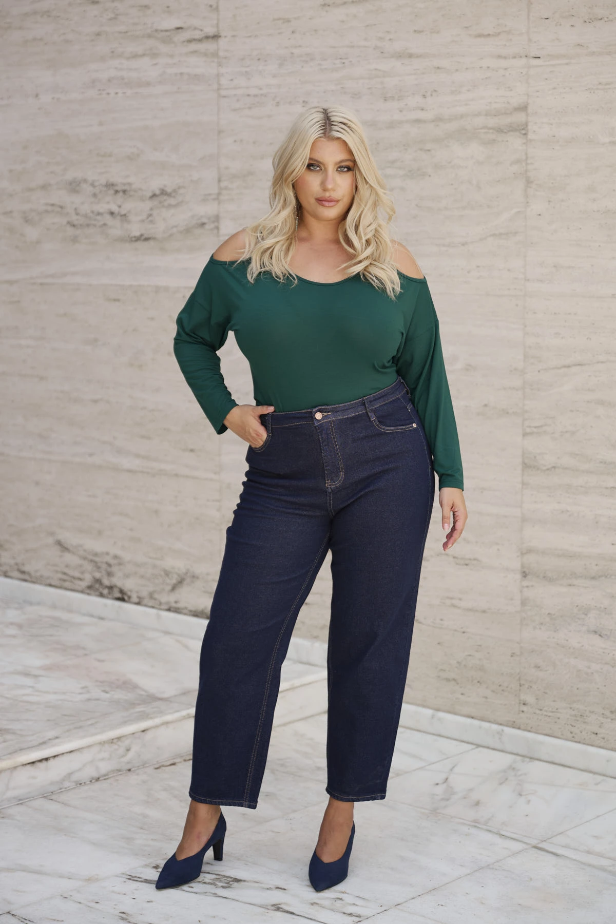 Jean παντελόνι ελαστικό barel denim