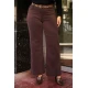 Jean παντελόνι wide leg ελαστικό καφέ