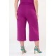 Ζιπ παντελόνα 3/4 viscose σε βιολετί Ζιπ παντελόνα 3/4 viscose σε βιολετί