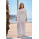 Πουκαμίσα V Rayon χρυσή ρίγα lurex λευκή Πουκαμίσα V Rayon χρυσή ρίγα lurex λευκή