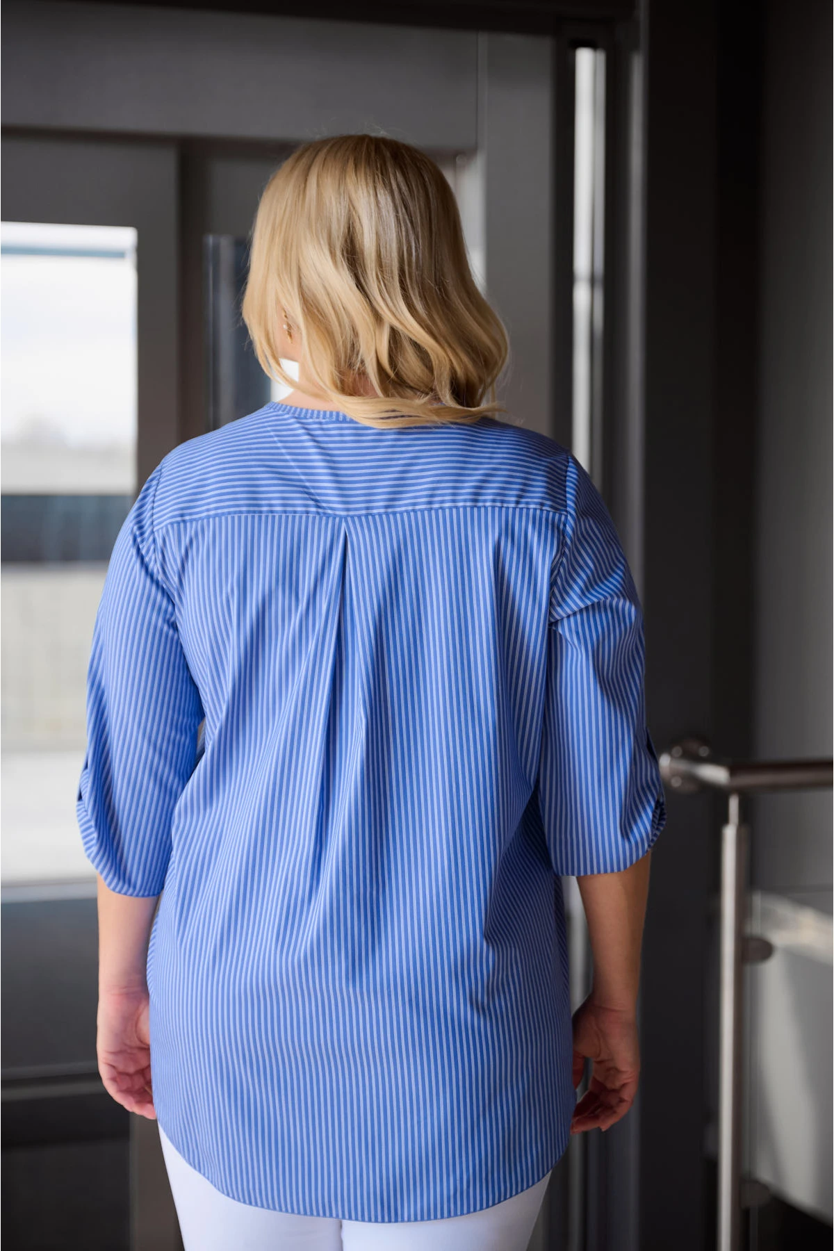 Πουκαμίσα ριγέ V μπλε