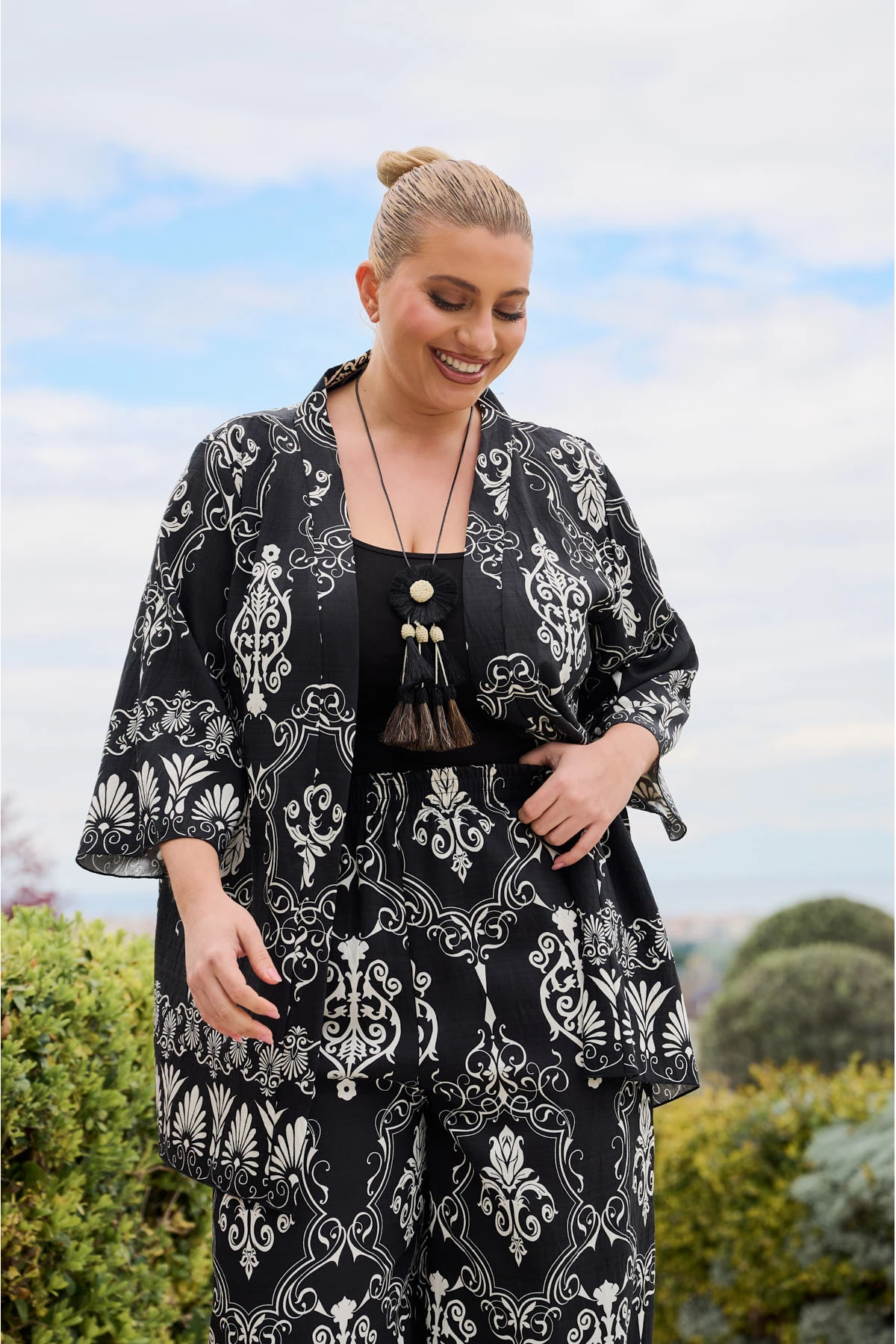  Κιμονό resort rayon ραπόρτο
