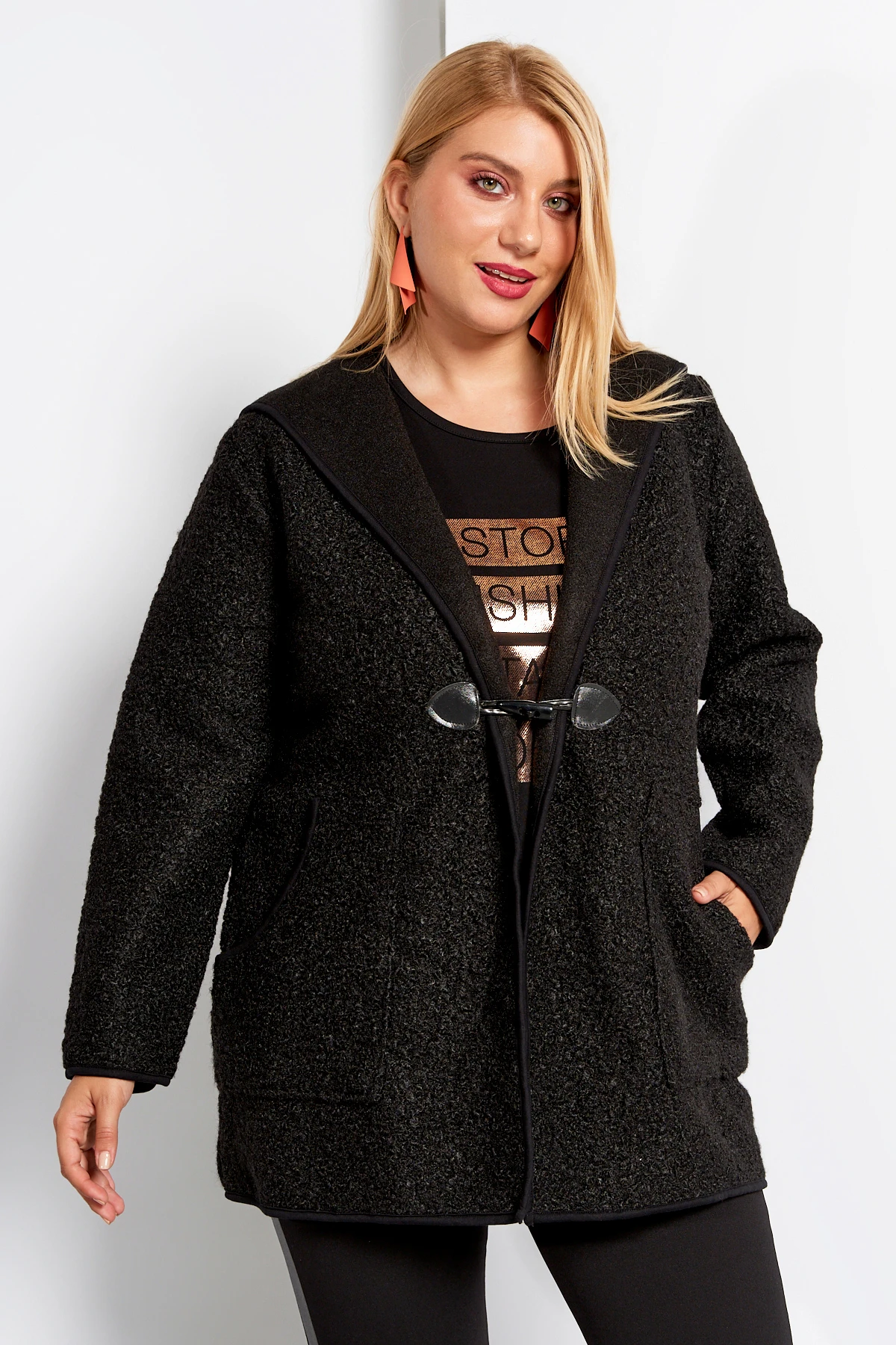 Παρκά Μπουκλέ Μαύρο