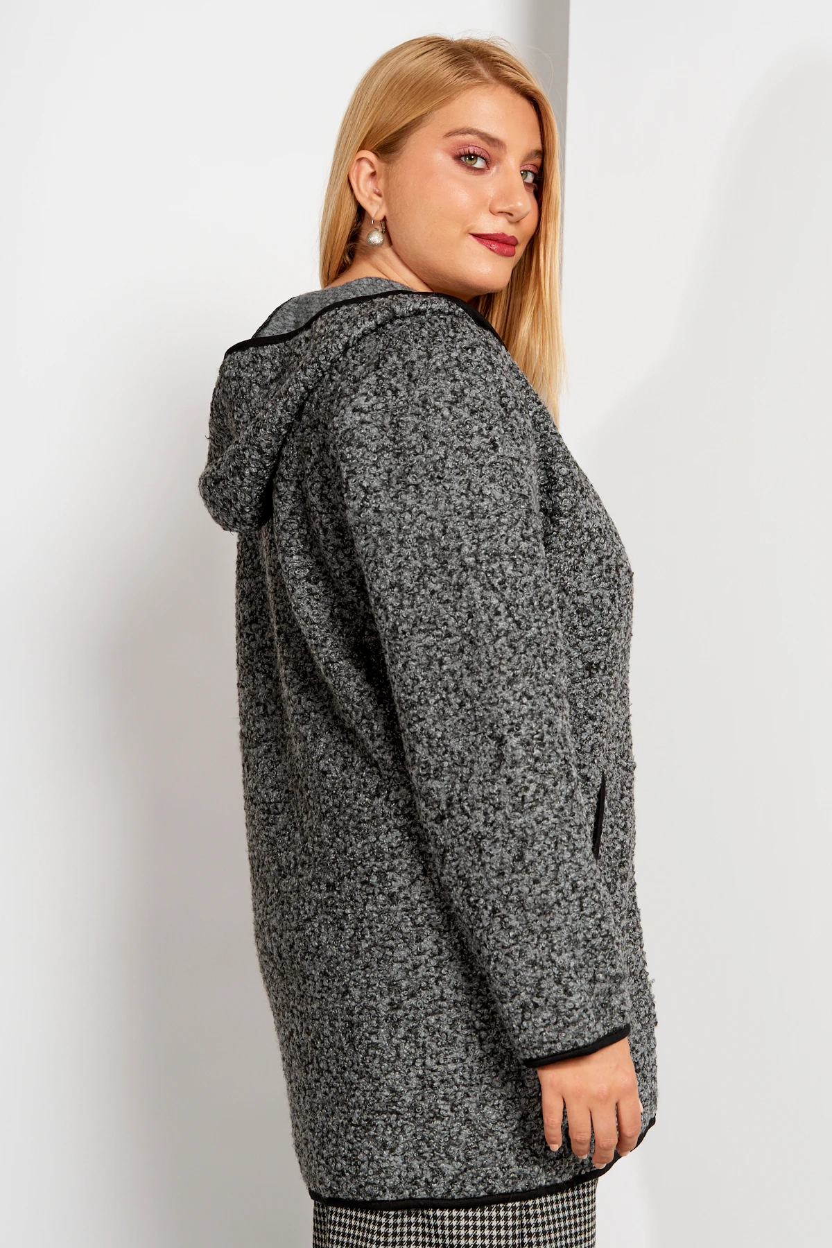 Παρκά Μπουκλέ ανθρακί