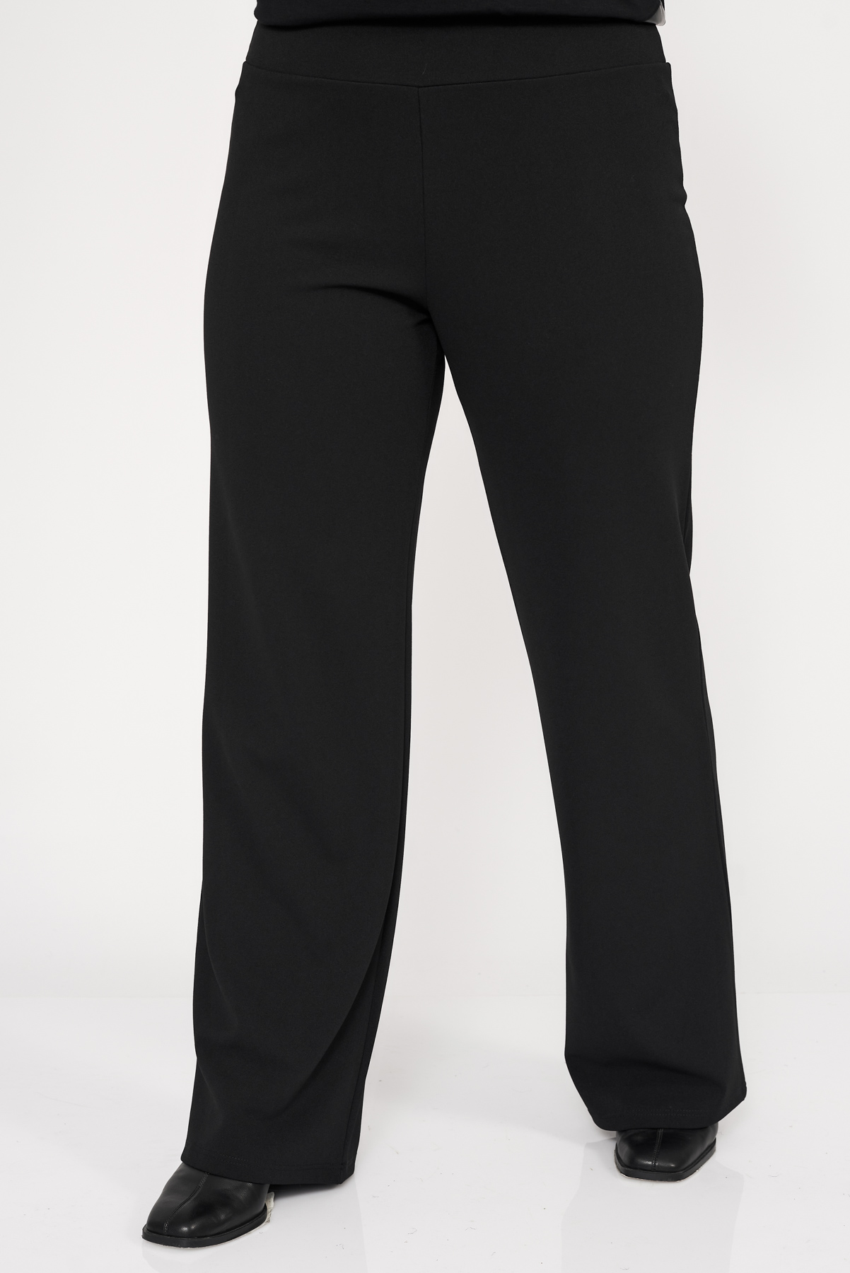 Παντελόνα κρεπ μαύρη